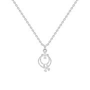 Golden Bloom Diamond Pendant – 18K Floral Necklace for Women | JewelVerra