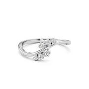 Petal Twist Diamond Pendant – 14K Gold Necklace for Women | JewelVerra