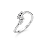 Petal Twist Diamond Pendant – 14K Gold Necklace for Women | JewelVerra