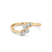 Petal Twist Diamond Pendant – 14K Gold Necklace for Women | JewelVerra