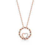 Classic Bloom Diamond Pendant – Elegant White Gold Necklace | JewelVerra