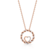 Classic Bloom Diamond Pendant – Elegant White Gold Necklace | JewelVerra