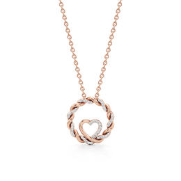 Classic Bloom Diamond Pendant – Elegant White Gold Necklace | JewelVerra