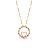Classic Bloom Diamond Pendant – Elegant White Gold Necklace | JewelVerra