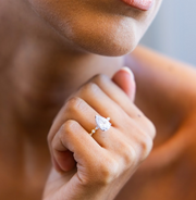 Floating Diamond Pear Cut Ring | Jewelverra