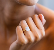 Triple Claw Radiant Diamond Ring | Jewelverra