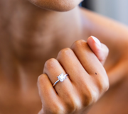 Hidden Halo Princess Solitaire Ring | Jewelverra