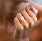 Petite Halo Marquise Diamond Ring | Jewelverra
