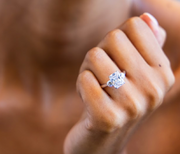 Round Trilogy Radiant Diamond Ring | Jewelverra