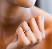Cathedral Prong Round Diamond Ring | Jewelverra